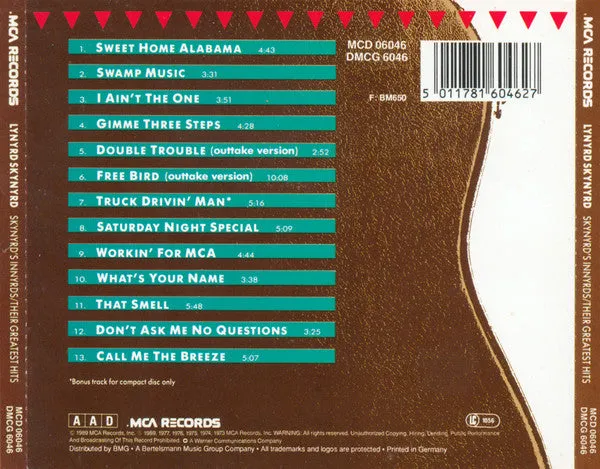 Lynyrd Skynyrd Skynyrd's Innyrds CD samling brukt