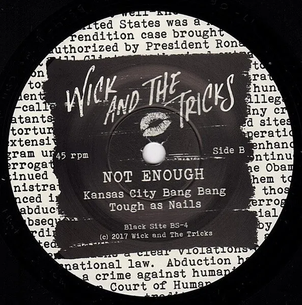 Wick And The Tricks Not Enough 7 EP vinyl brukt nummerert