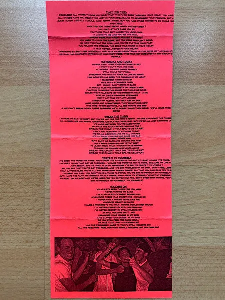 Time Flies 1997 Demo kassett EP rød hardcore brukt