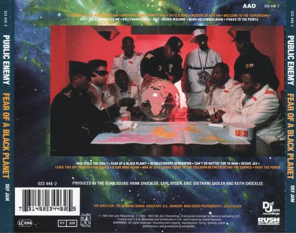 Public Enemy Fear Of A Black Planet CD brukt hiphop
