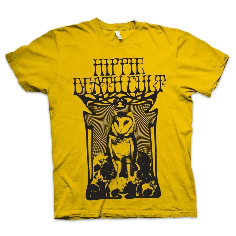 Hippie Death Cult #01 t-skjorte gul