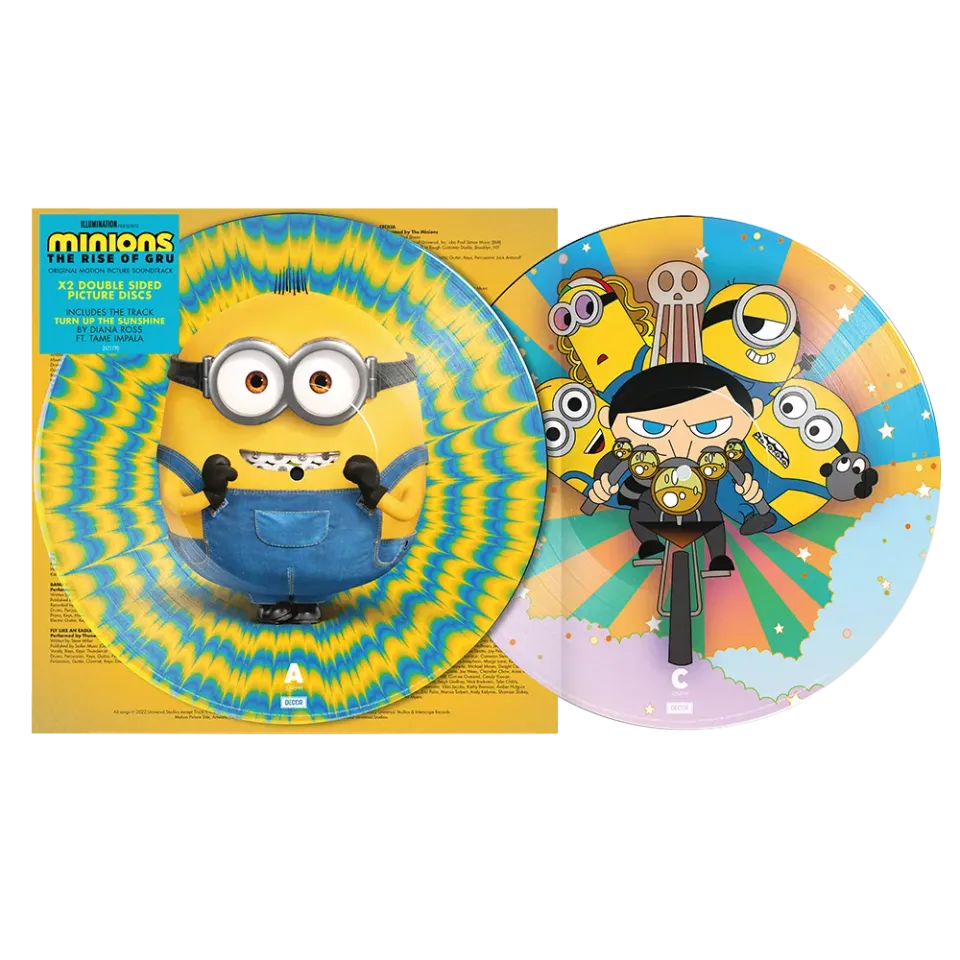 Verve Minions Rise Of Gru Picture Disc LP soundtrack