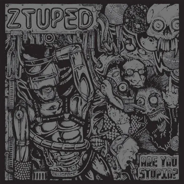Ztuped Are You Stupid 7" EP brukt hardcore svart vinyl