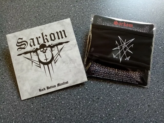 Sarkom Rock Bottom Manifest 7" EP facemask bundle