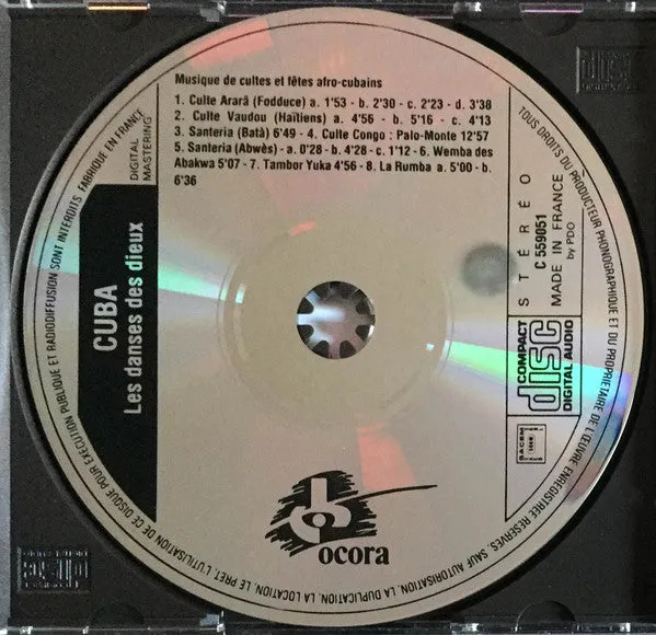 Ocora Cuba Les Danses Des Dieux CD brukt 1988