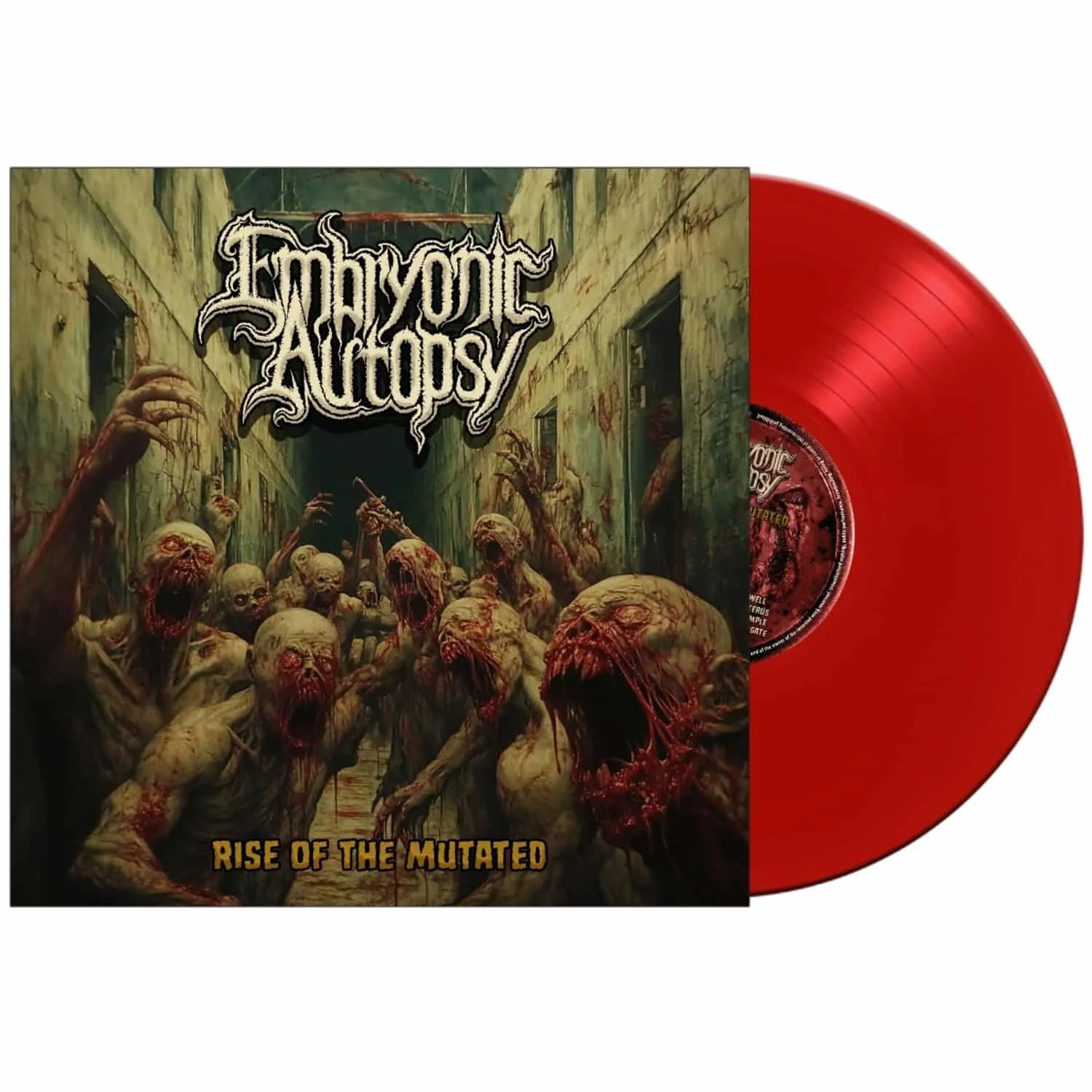 Embryonic Autopsy Rise Of The Mutated LP rød vinyl