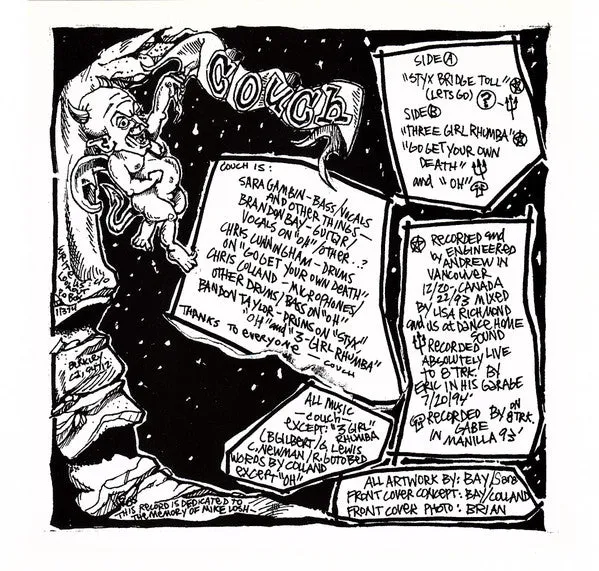 Couch This Lifes E.P. 7" brukt vinyl post-punk
