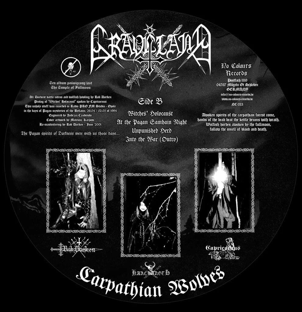 Katakomb Graveland Carpathian Wolves LP picture disc ltd 200
