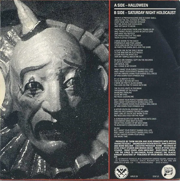 Dead Kennedys Halloween 7" singel brukt UK 1982