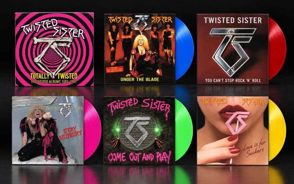Twisted Sister Totally Twisted Studio Albums 1982-1987 LP-boks 5LP
