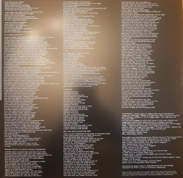 Tom Waits Nighthawks At The Diner 2xLP brukt remaster