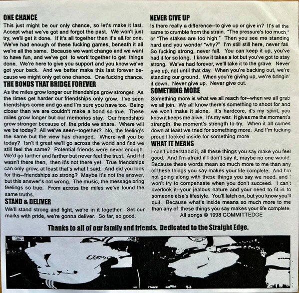 Committed The Pride We Share 7" EP vinyl brukt