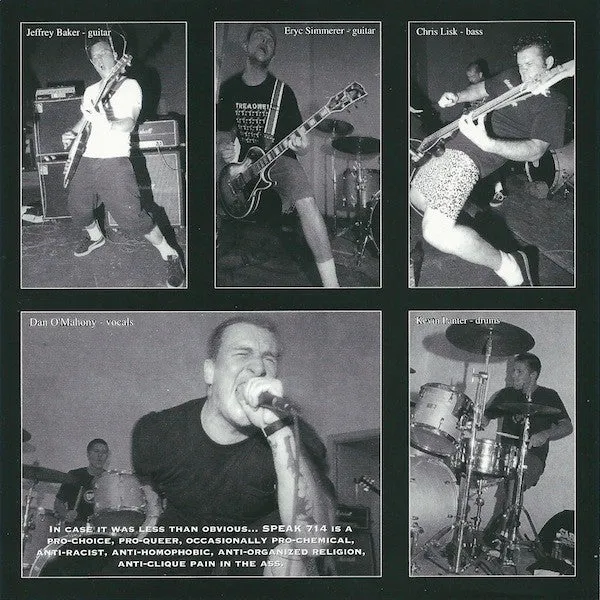 Speak Seven One Four Scum Also Rises 7" EP brukt VG+