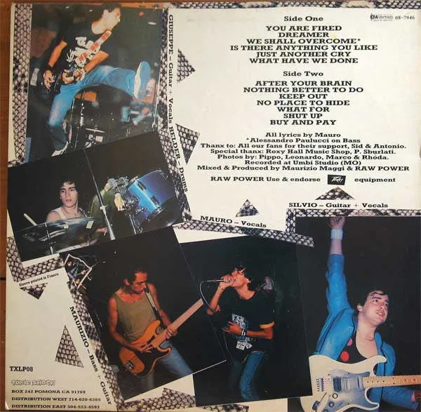 Raw Power After Your Brain LP brukt hardcore 1986
