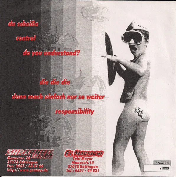 El Mariachi Wenn Blicke Töten 7" nummerert brukt punk