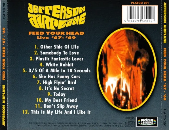 Jefferson Airplane Feed Your Head CD live 67-69