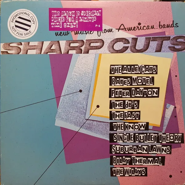 Various – Sharp Cuts vinyl LP promo punk 1980