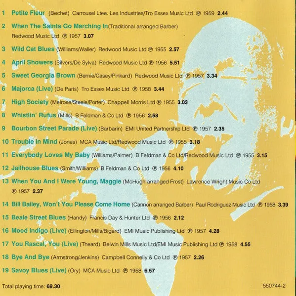 Chris Barber Petite Fleur CD samling brukt