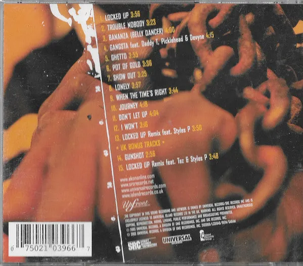 Akon Trouble CD album brukt spesialutgave