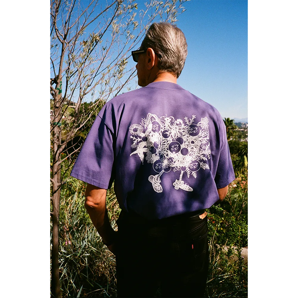 Jeff Goldblum Night Blooms t-skjorte lilla økologisk