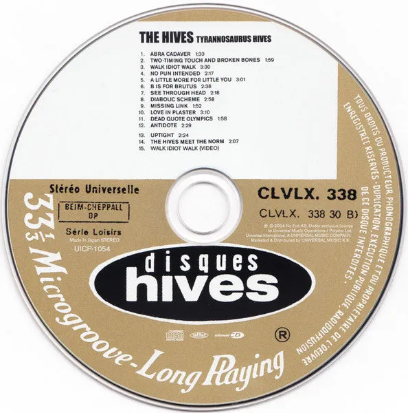 Hives Tyrannosaurus Hives CD japan obi garasjerock