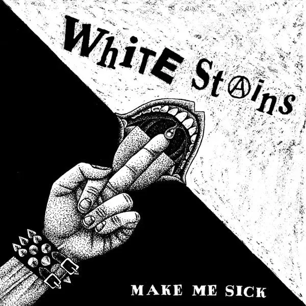 White Stains Make Me Sick vinyl LP brukt svart