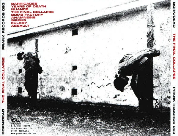 Born/Dead The Final Collapse CD brukt hardcore punk