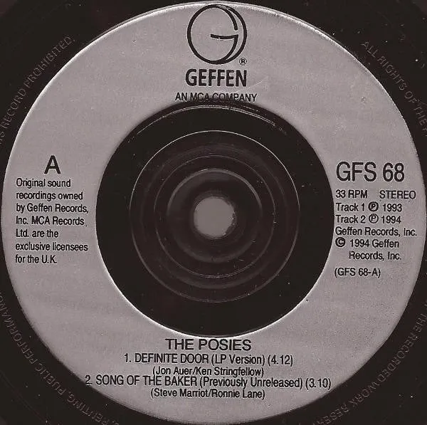 The Posies Definite Door 7" vinyl brukt