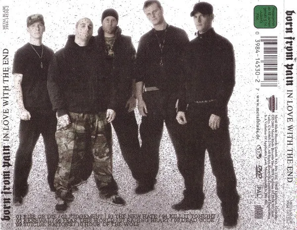 Born From Pain In Love With The End CD+DVD brukt hardcore