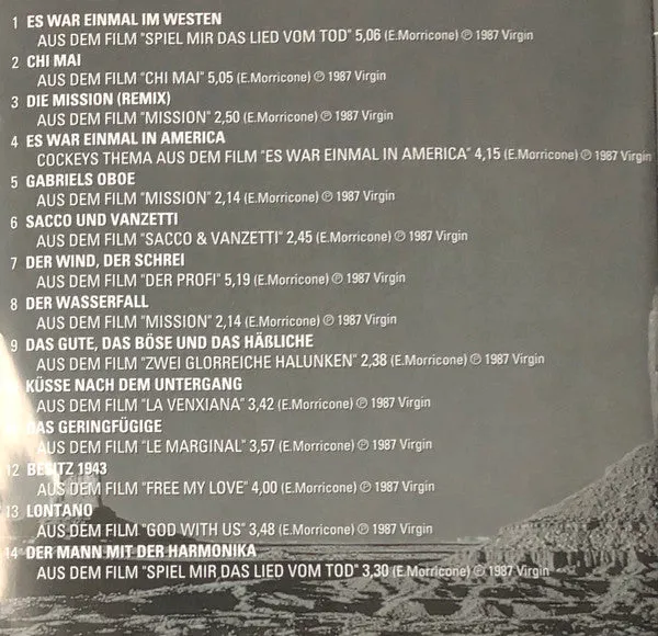 Ennio Morricone Spiel mir das Lied vom Tod CD brukt