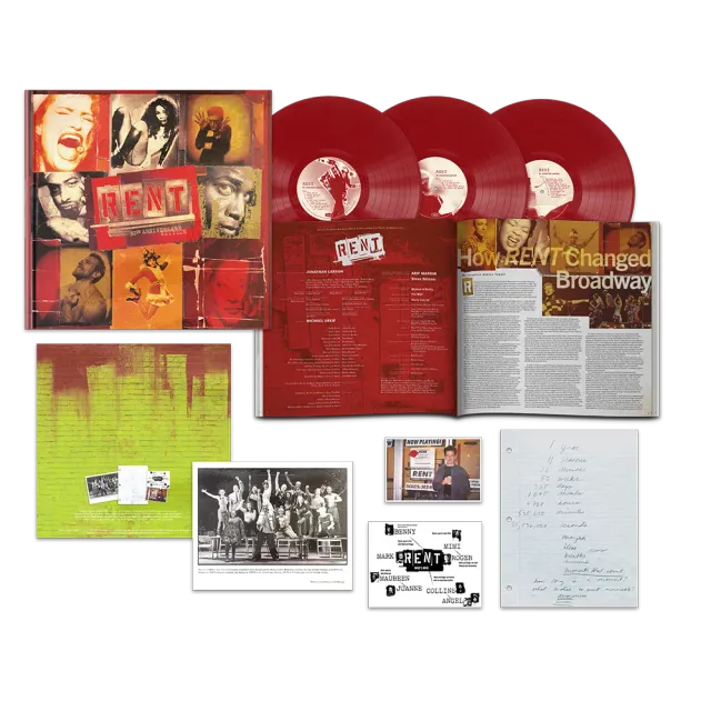 Various Artists Rent Broadway 30th Anniversary vinylplate 3LP rød