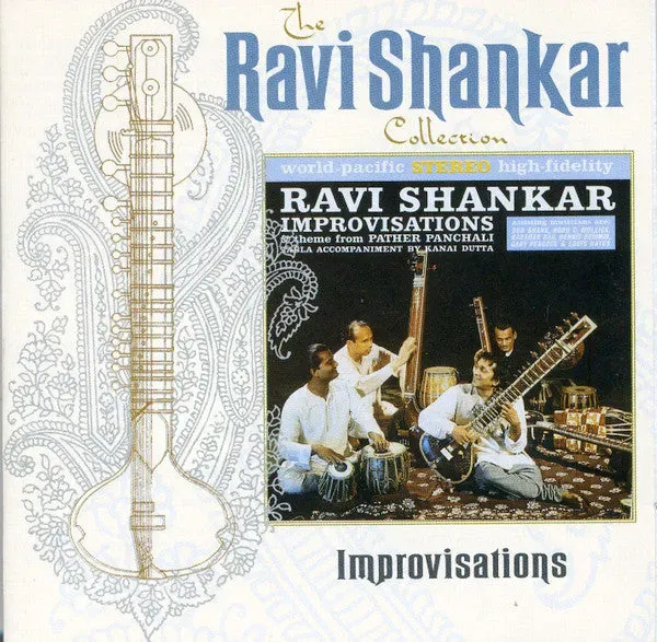 Ravi Shankar Improvisations CD brukt indisk klassisk