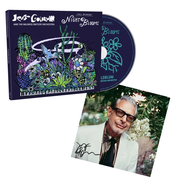Verve Jeff Goldblum Night Blooms CD signert art card