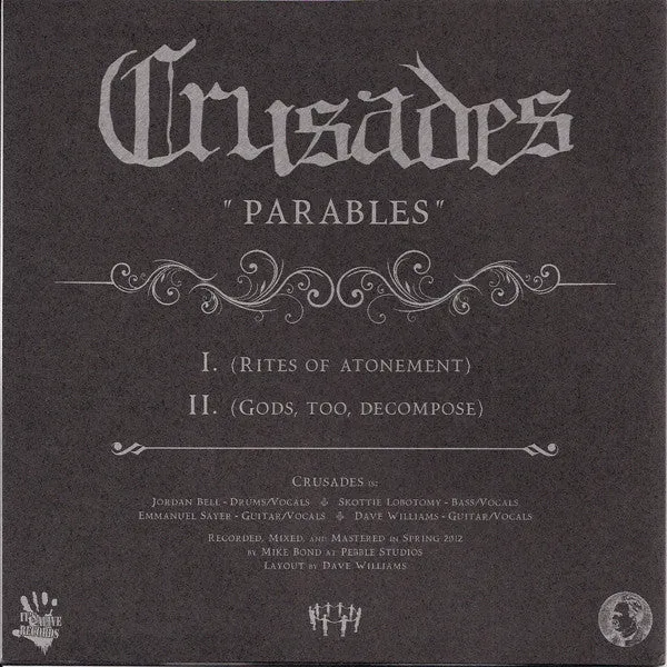 Crusades Parables 7" EP vinyl brukt reissue