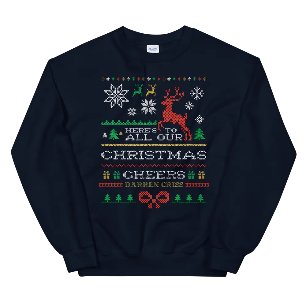 Darren Criss Christmas Cheers genser crewneck bomull