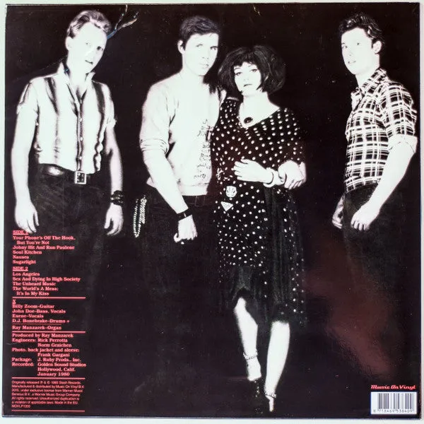X Los Angeles LP brukt 180g reissue punk