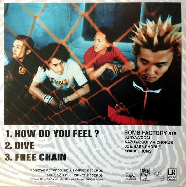 Bomb Factory How Do You Feel 12" vinyl brukt punk