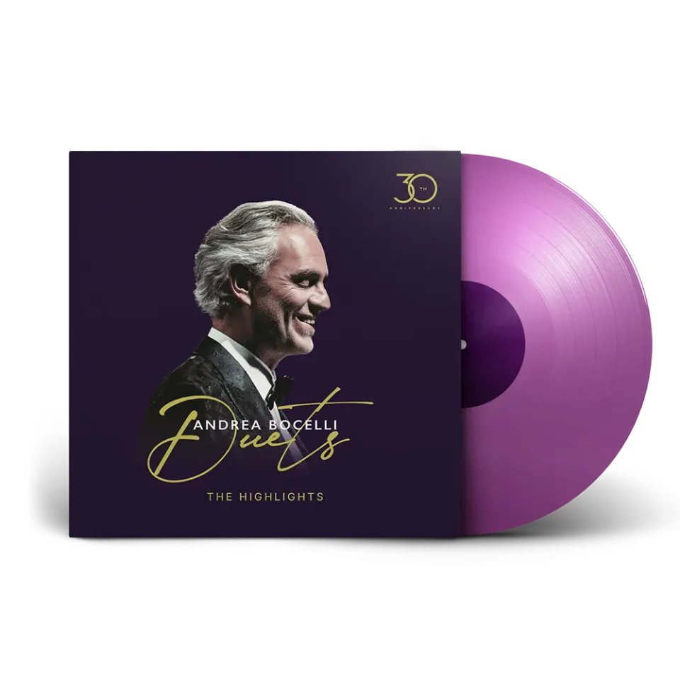 Andrea Bocelli Duets 30th Anniversary lilla LP