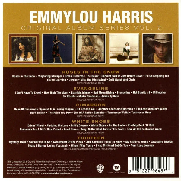 Emmylou Harris Original Album Series Vol.2 CD-boks brukt 5xCD country