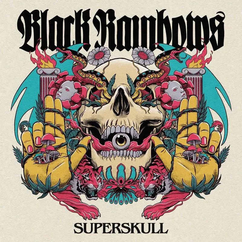 Heavy Psych Sounds Black Rainbows Superskull dobbel gatefold LP