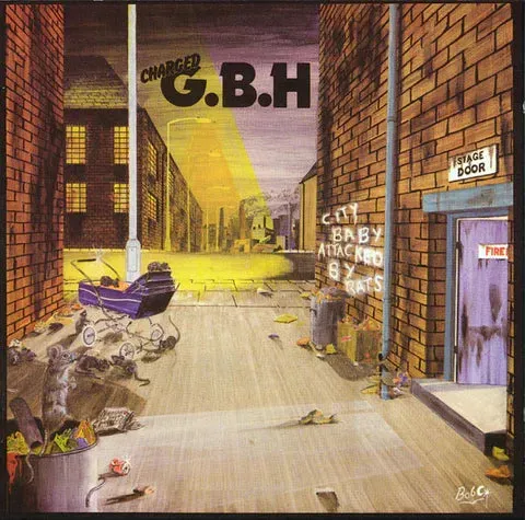 G.B.H. City Baby Attacked By Rats LP svart punk