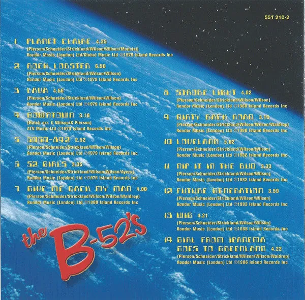 B-52's Planet Claire CD brukt new wave