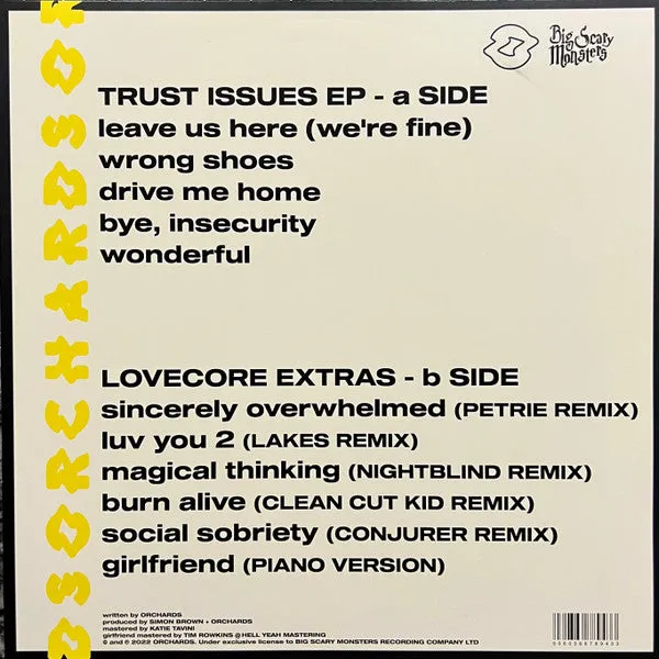 Orchards Trust Issues 12" EP brukt eco-mix vinyl