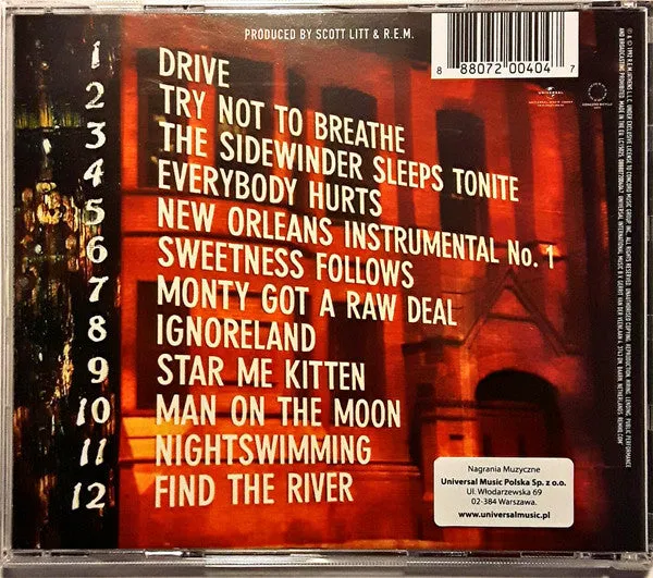 R.E.M. Automatic For The People CD brukt VG+ alternativ rock