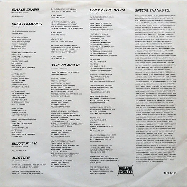 Nuclear Assault The Plague 12" mini-LP brukt thrash
