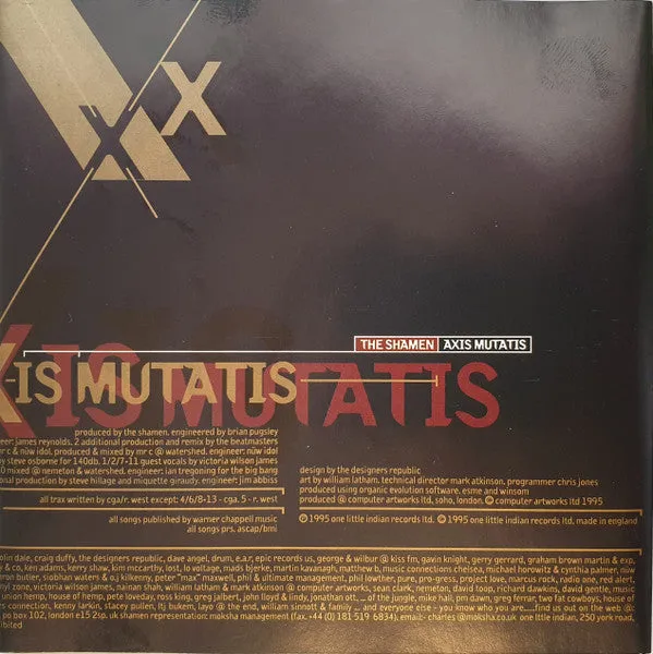 The Shamen Axis Mutatis CD brukt ambient techno