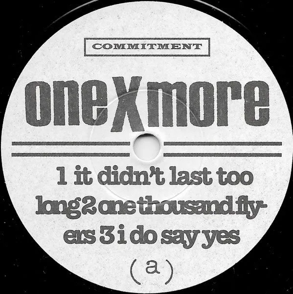 One X More They Say That You Sold Out 7" vinyl EP brukt hardcore