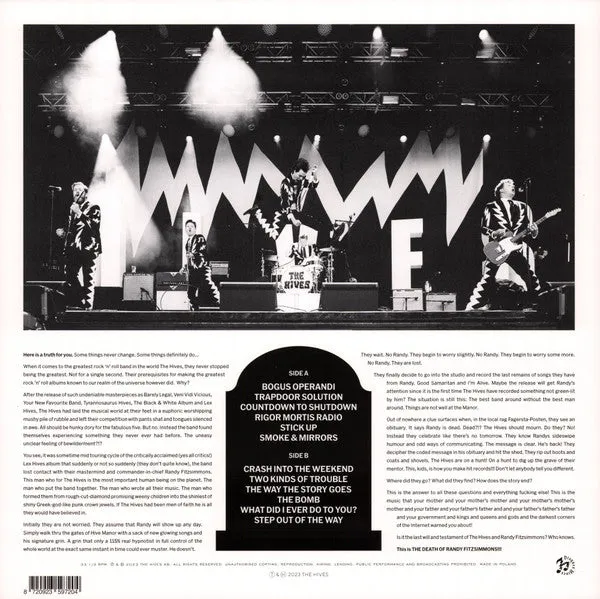 The Hives Death Of Randy Fitzsimmons LP krem signert