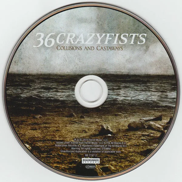 36 Crazyfists Collisions And Castaways CD album