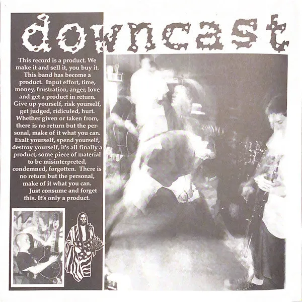 Downcast Downcast LP brukt hardcore førstepress 1991